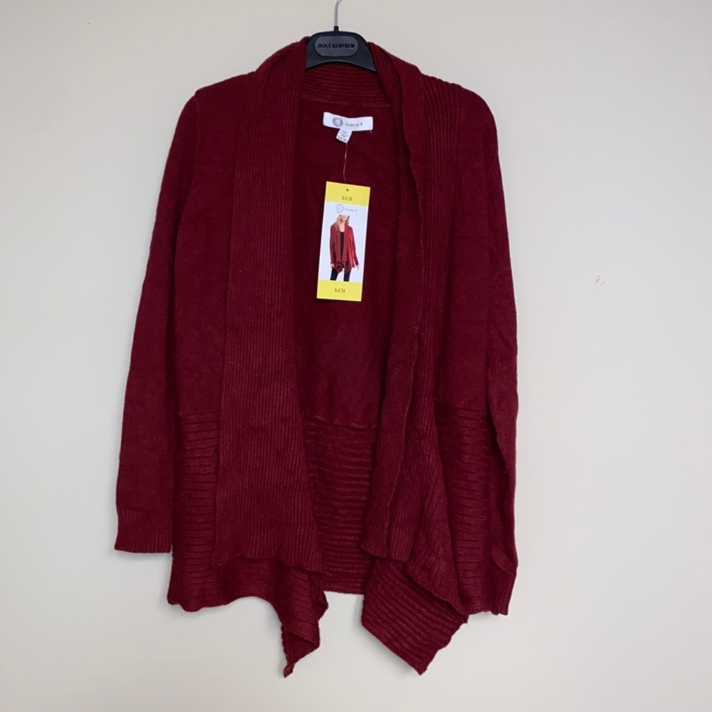 Cristina B Cardigan Open Front Sweater